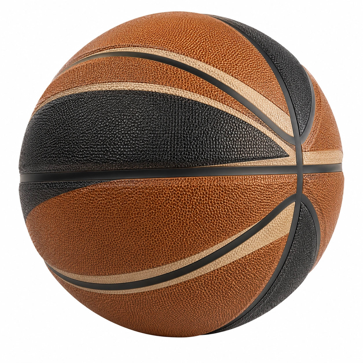 Pallone da Basket Marrone/Nero con Struttura a Pannelli