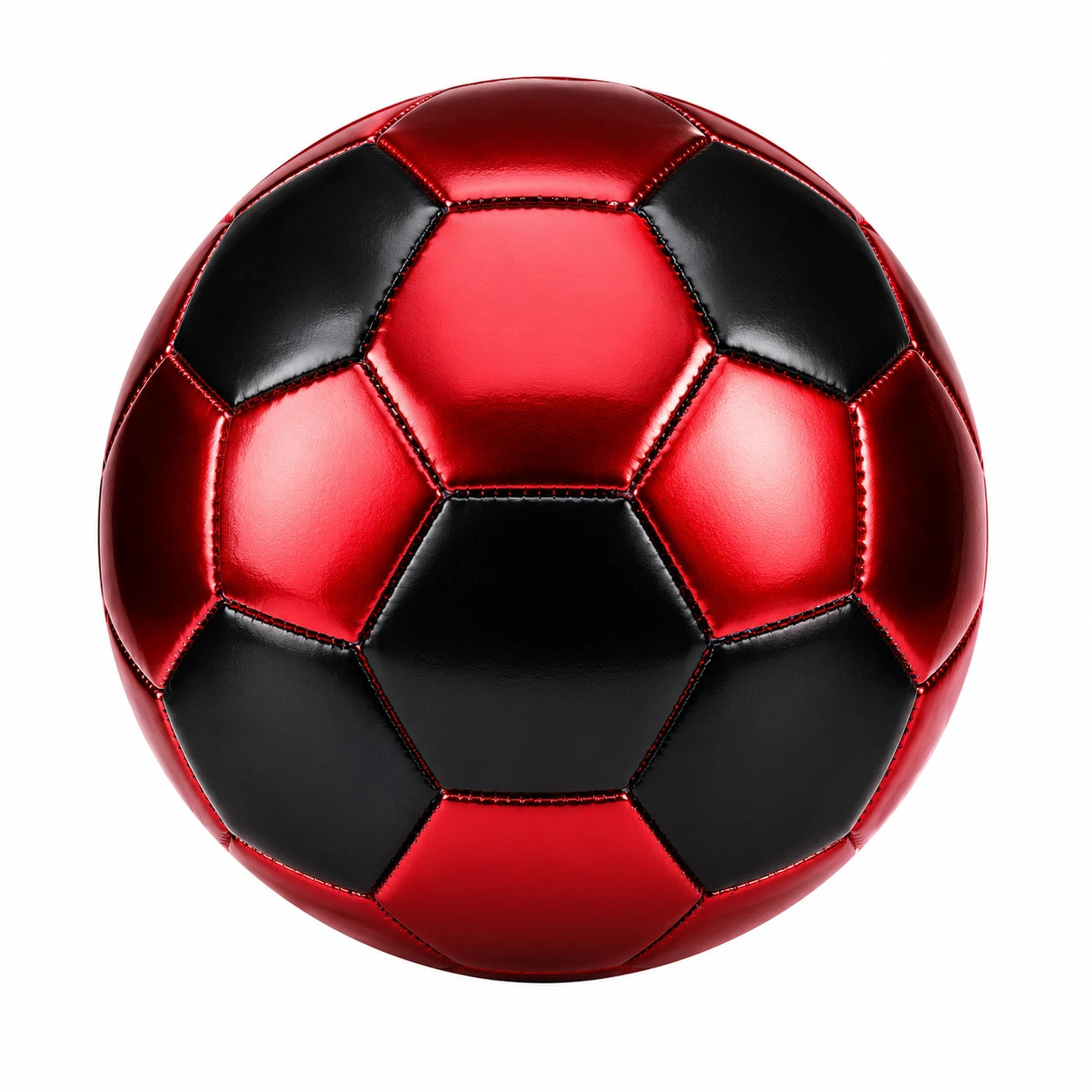 Pallone da Calcio Professionale Rosso e Nero