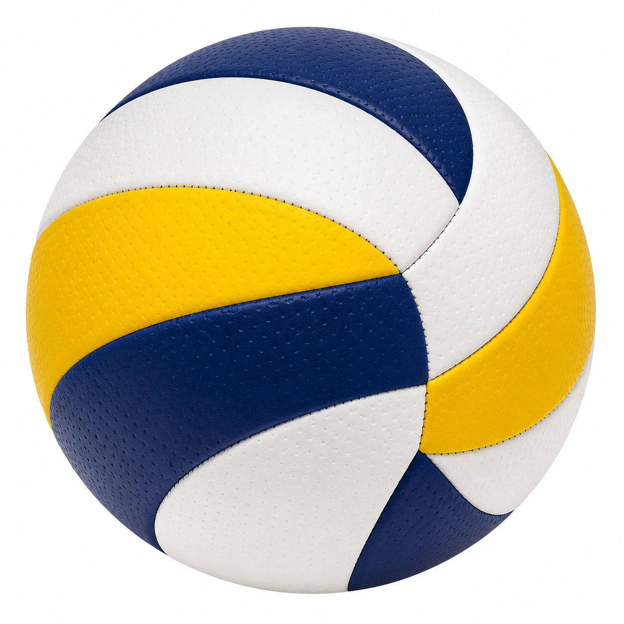 Pallone da pallavolo giallo, bianco e blu con circonferenza di 65cm